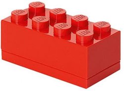 Úložný box LEGO Mini 8 - červený