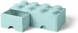 Úložný box LEGO s šuplíky 8 - aqua