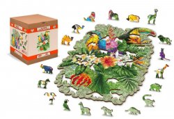 Dřevěné puzzle Tropičtí ptáci 300 dílků