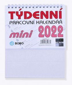 Kalendář 2022 Pracovní MINI - stolní, týdenní