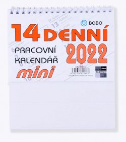 Kalendář 2022 Pracovní MINI - stolní, 14denní
