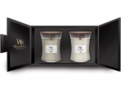 WoodWick Dárkový set 2ks svíček 275g Fireside,Linen