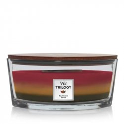 WoodWick Hearthside svíčka loď Trilogy 609g