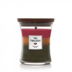 WoodWick Hearthside svíčka loď Trilogy 275g