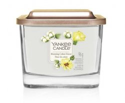 YANKEE CANDLE Bloming Cotton Flower svíčka 96g / 1knot