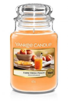 YANKEE CANDLE Farm Fresh Peach svíčka 623g