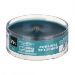 WoodWick Juniper & Spruce svíčka petite 31g