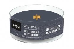 WoodWick Indigo Suede svíčka petite 31g