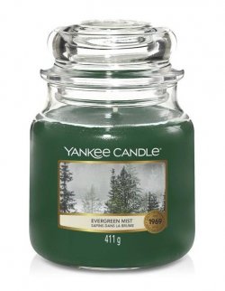 YANKEE CANDLE Evergreen Mist svíčka 411g