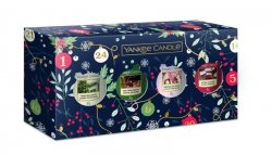 YANKEE CANDLE Vánoční dárková sada 4ks votivních svíček 49g