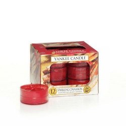 YANKEE CANDLE Sparkling Cinnamon svíčka 9,8g čajová 12ks