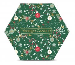 YANKEE CANDLE Vánoční dárková sada 1x svícek a 18ks čajových svíček