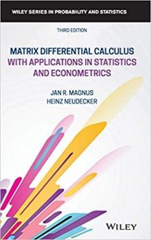 Matrix Differential Calculus with Applications in Statistics and Econometrics