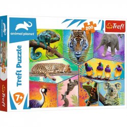 Puzzle Animal Planet: Svět exotických zvířat/200 dílků