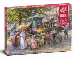Cherry Pazzi Puzzle - Květinový trh 1000 dílků