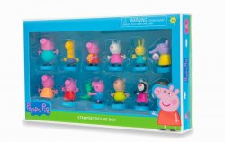 Prasátko Peppa 12 sběratelských figurek s razítkem - Deluxe box