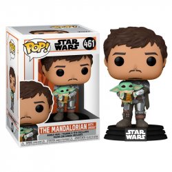 Funko POP TV: Star Wars The Mandalorian - Mando Holding Child