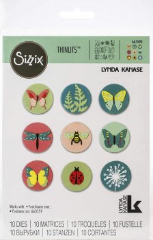 SIZZIX Thinlits vyřezávací  kovové šablony - drobná zvířata