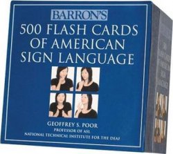 500 Flash Cards of American Sign Language