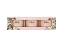 YANKEE CANDLE Tranquil Garden svíčka votivní 3ks sada