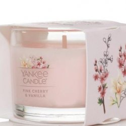 YANKEE CANDLE Pink Cherry Vanilla svíčka 37g votivní