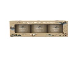 YANKEE CANDLE Amber & Sandalwood svíčka votivní 3ks sada