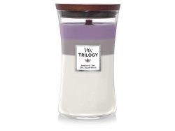 WoodWick Amethyst Sky svíčka váza Trilogy 609g