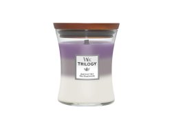 WoodWick Amethyst Sky svíčka váza Trilogy 275g