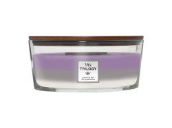 WoodWick Amethyst Sky svíčka loď Trilogy 453,6g