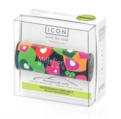 Millefiori Milano Icon Mediterranean Bergamot / vůně do auta Cuori & Fiori