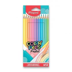 Maped Pastelky trojhranné Color´ Peps pastelové 12 ks