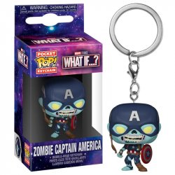 Funko POP Keychain: Marvel What If - Zombie Captain America (klíčenka)