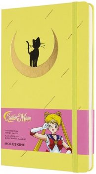 Moleskine Sailor Moon zápisník Luna Cat L, čistý