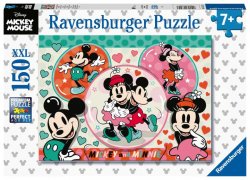 Ravensburger Puzzle Disney - Zamilovaný pár Mickey a Minnie 150 dílků