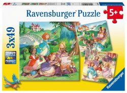 Ravensburger Puzzle - Hrající si princezny 3x49 dílků