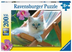 Ravensburger Puzzle - Kotě na lehátku 200 dílků