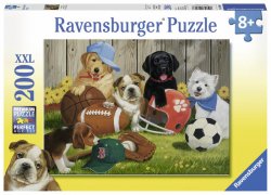 Ravensburger Puzzle - Pejsci hrající si s míči 200 dílků