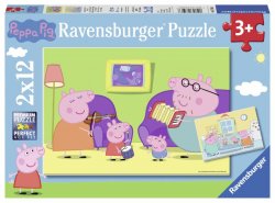 Ravensburger Puzzle - Prasátko Peppa 2x12 dílků