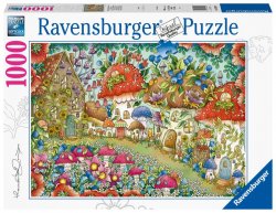 Ravensburger Puzzle - Roztomilé houbové domečky 1000 dílků
