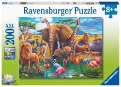 Ravensburger Puzzle - Zvířata u napajedla 200 dílků