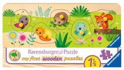 Ravensburger Puzzle - Zvířecí mláďata na zahradě 5 dílků