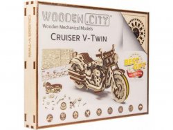 Puzzle 3D Motocykl Cruiser , dřevěné