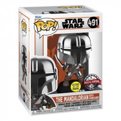 Funko POP Star Wars The Mandalorian with Dark Saber (exclusive special edition GITD)