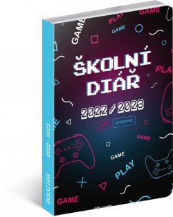 Školní diář Gamer (září 2022 - prosinec 2023), 9,8 × 14,5 cm