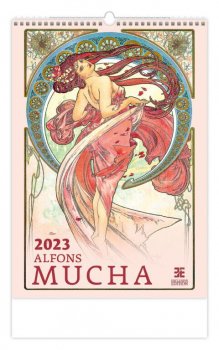 Kalendář nástěnný 2023 - Alfons Mucha, Exclusive Edition