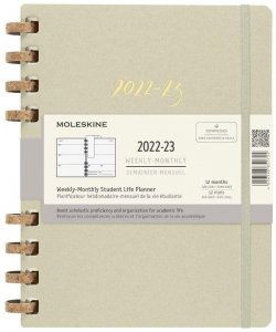 Moleskine Plánovací zápisník zelený XL, spirála