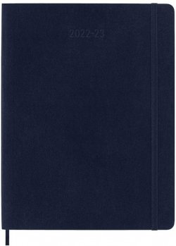 Moleskine Plánovací zápisník 2022-2023 modrý XL, měkký