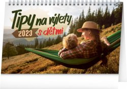 Kalendář 2023 stolní: Tipy na výlety s dětmi, 23,1 × 14,5 cm
