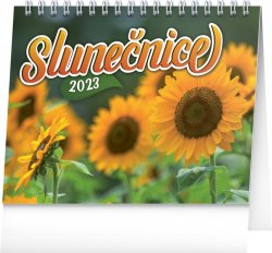 Kalendář 2023 stolní: Slunečnice s citáty, 16,5 × 13 cm