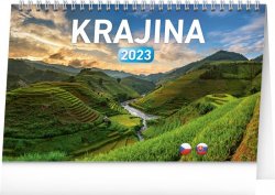 Kalendář 2023 stolní: Krajina CZ/SK, 23,1 × 14,5 cm